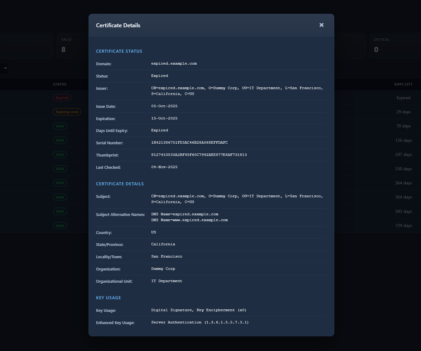 PSExportAllCerts - Scripts PowerShell pour exporter les certificats Windows PKI et Création de rapport avec dates d'expiration